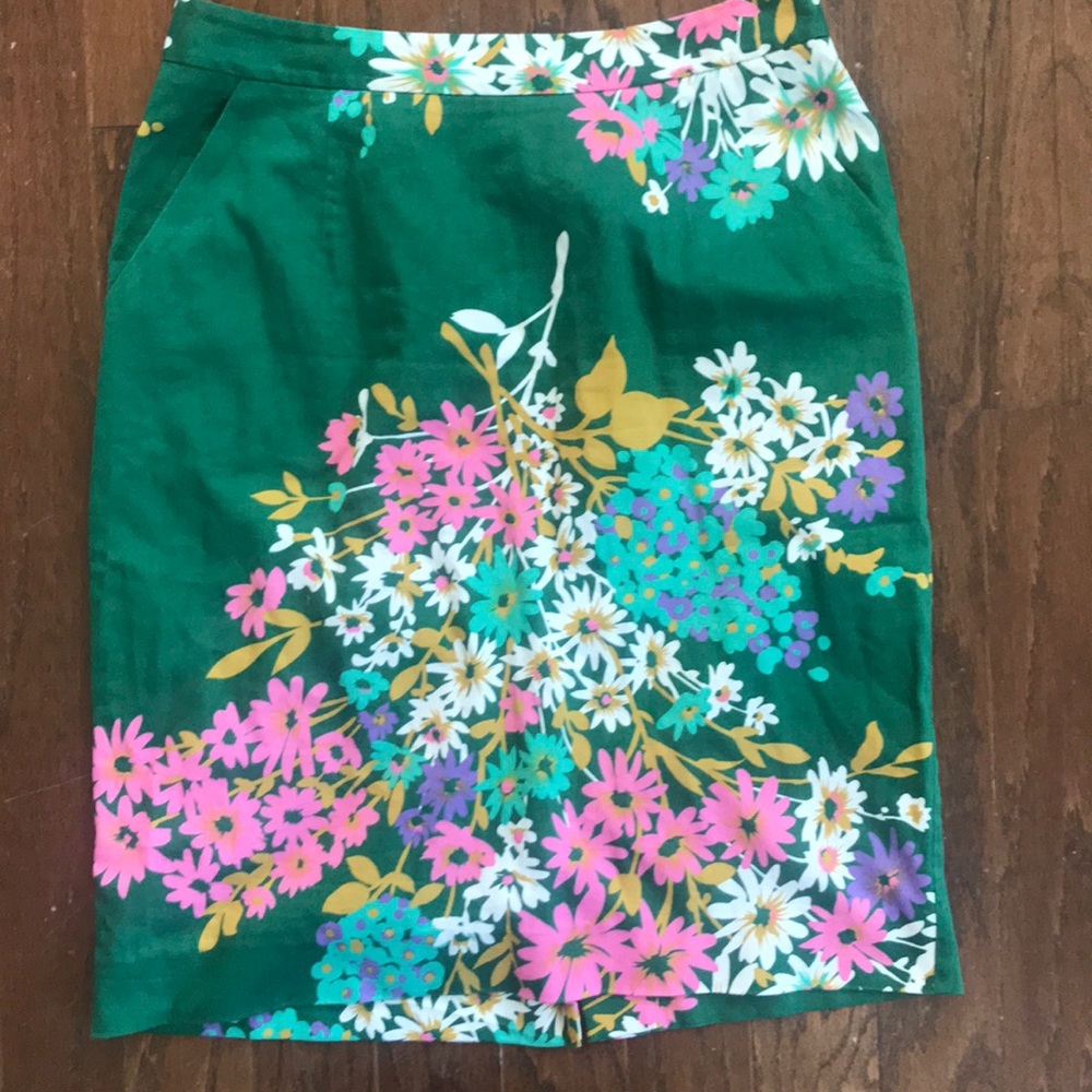Floral Pencil Skirt